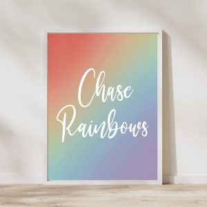 ‘Chase Rainbows’ Wall Print