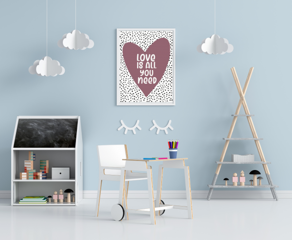 ‘Love Is All You Need’ Wall Print - Image 3