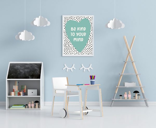 'Be Kind To Your Mind' Wall Print - Image 3