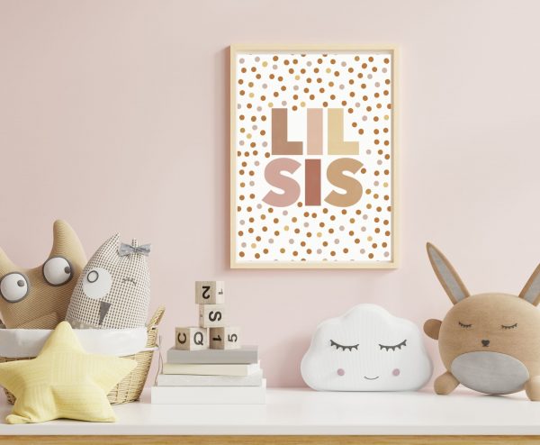 Boho Inspired ‘Big Sis/Lil Sis’ Wall Print - Image 2