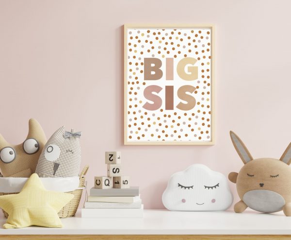 Boho Inspired ‘Big Sis/Lil Sis’ Wall Print - Image 4