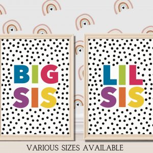 ‘Big Sis/Lil Sis’ Wall Print