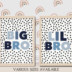 'Big Bro/Lil Bro' Wall Print