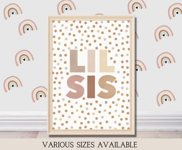 Boho Inspired ‘Big Sis/Lil Sis’ Wall Print - Image 6