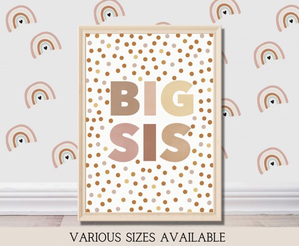 Boho Inspired ‘Big Sis/Lil Sis’ Wall Print - Image 5