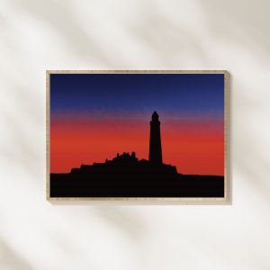 'St Mary's Lighthouse: Whitley Bay’ Wall Print