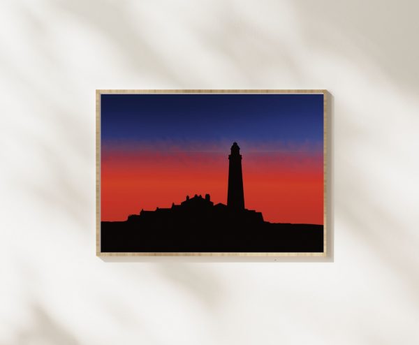 'St Mary's Lighthouse: Whitley Bay’ Wall Print