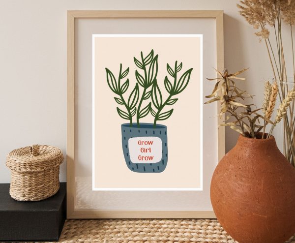 'Motivational House Plant ' Wall Print - Image 4