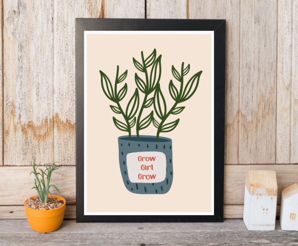'Motivational House Plant ' Wall Print - Image 5