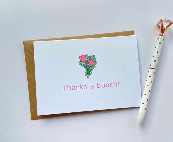 'Thanks A Bunch' Greetings Card