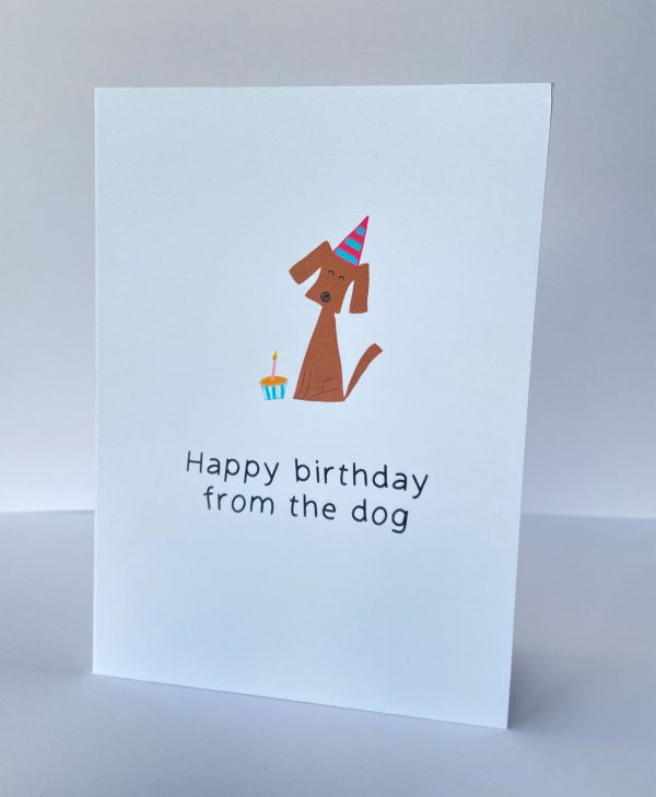 'Happy Birthday From The Dog' Greetings Card - Image 2