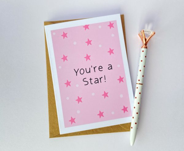 'You're a star' Greetings Card