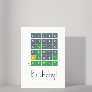 'Wordle Happy Birthday' Greetings Card