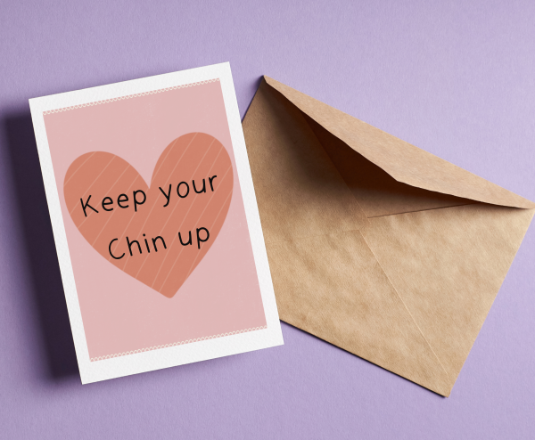 'Keep Your Chin Up' Greetings Card - Image 2