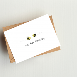 'Hap-Bee Birthday' Greetings Card
