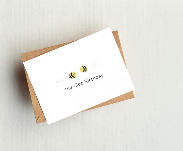 'Hap-Bee Birthday' Greetings Card