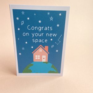 ‘congrats On Your New Space' Greetings Card