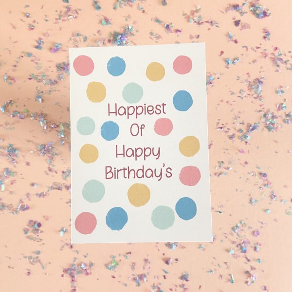'Happiest Of Happy Birthday's' Greetings Card - Image 3