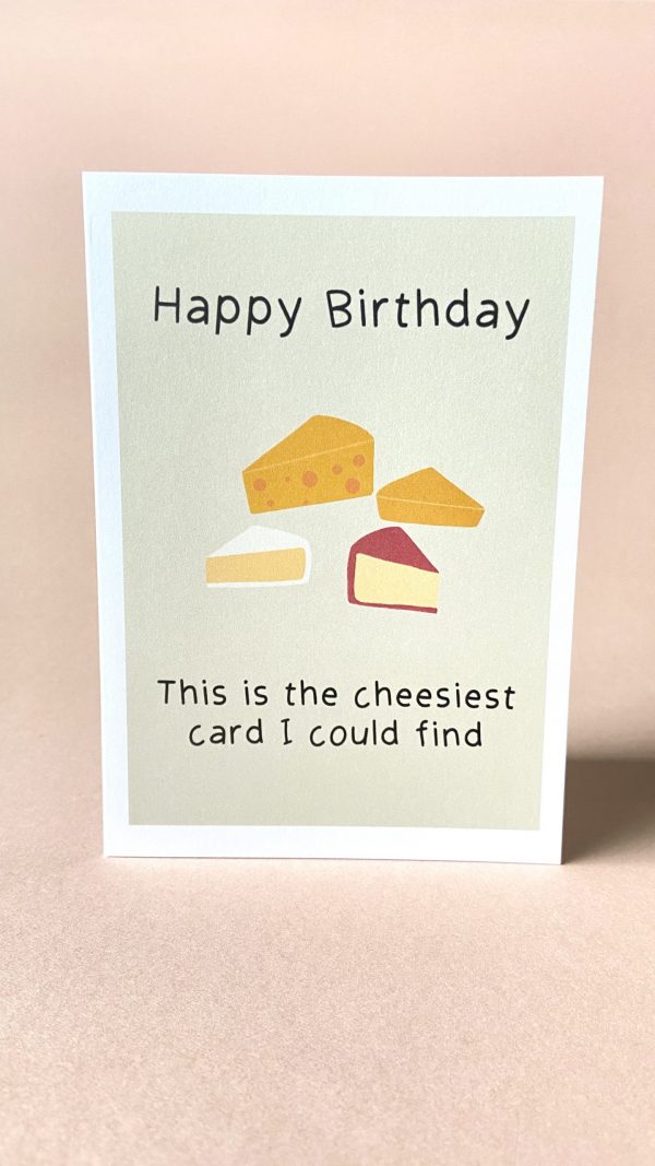 'Cheesy Happy Birthday' Greetings Card - Image 2