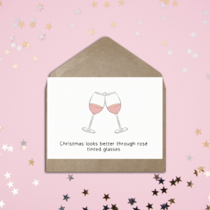 Funny Wine Lovers Christmas Card