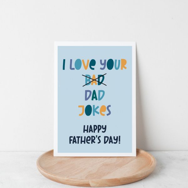 'I Love Your Bad Dad Jokes' Fathers Day Card - Image 4