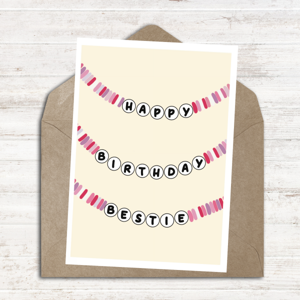Happy Birthday Bestie Card - Image 6